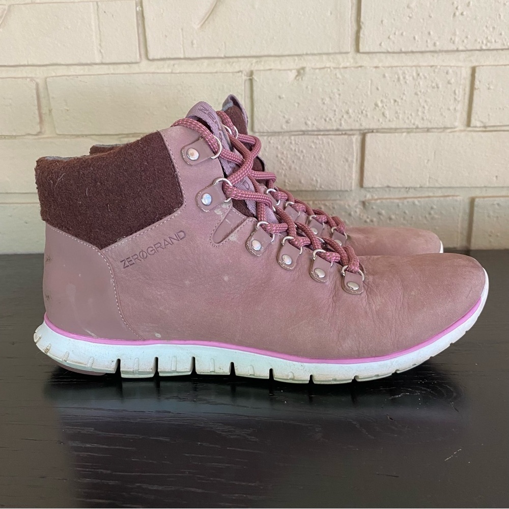 Cole Haan Zerogrand Plum Hiker Hiking Boot Waterproof Lightweight Women's Size 9